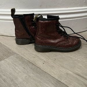 Pink glitter doc marten’s dr. Martens